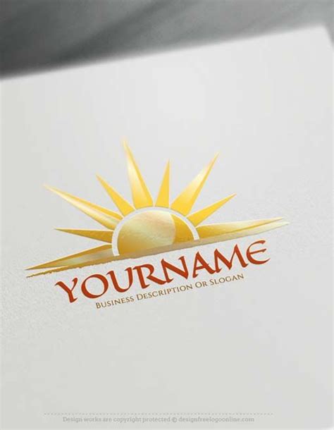 Create Online Sunset Logo Design With Free Sun Logo Creator Sun Logo