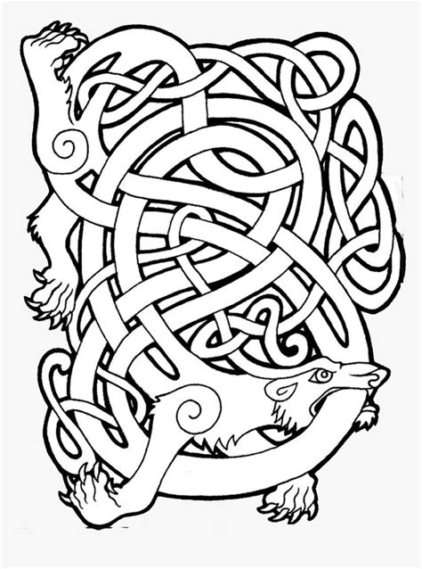 A Tattoo Commission Of Two Stylized Celtic Fox Head Viking Celtic