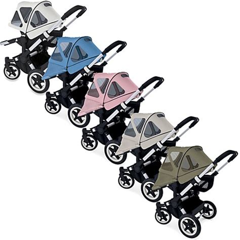 The new bugaboo breezy sun canopy is a multifunctional, water and oil repellent canopy with a dedicated version for all bugaboo strollers. Bugaboo Donkey Breezy Sun Canopy - buybuy BABY