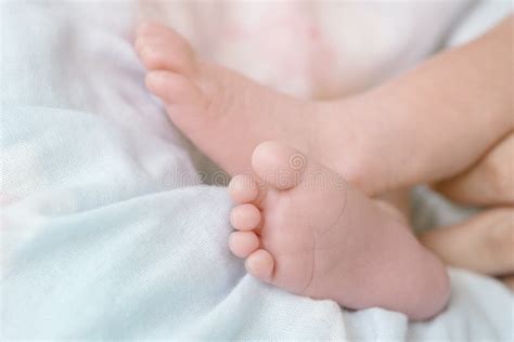 Closeup Baby`s Foot With Copy Space Stock Image Image Of Caucasian