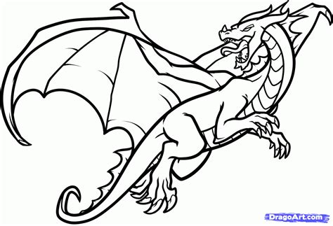How To Draw A Flying Dragon Dragon In Flight Step By