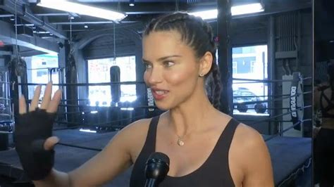 Adriana Lima Boxing Clever Ahead Of Victorias Secret Show