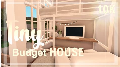 Bloxburg Tiny Budget House 10k House Build Youtube