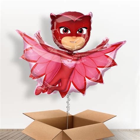 Giant Owlette Pj Masks Balloons In A Box Party Save Smile