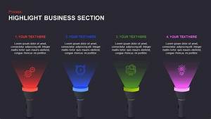 Highlight Powerpoint Templates And Keynote Slide For Business Section