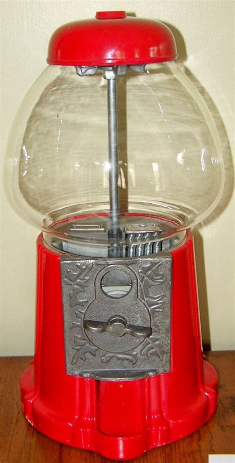 Vintage Gumball Machine Red By Antiqueorvintagenew On Etsy
