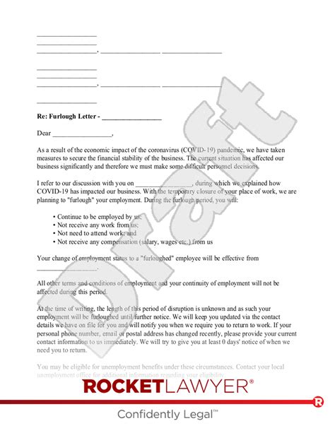 free furlough letter template and faqs rocket lawyer
