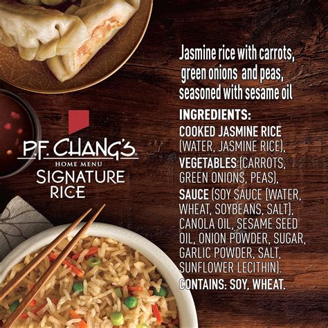 Pf Changs Home Menu Frozen Side Signature Rice 16 Oz Buy Online
