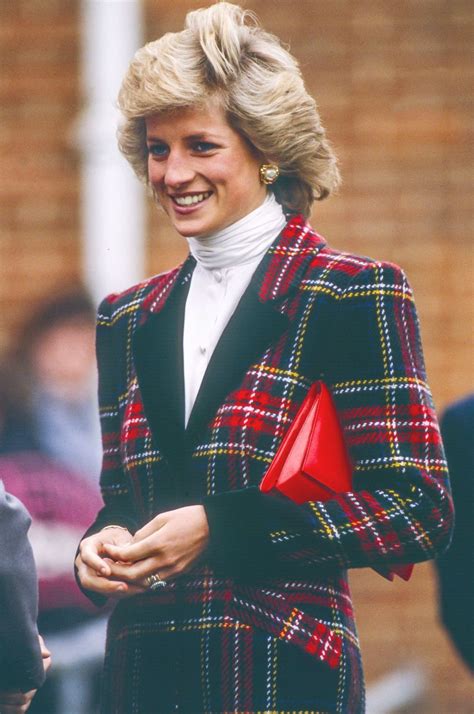 This Plaid Jacket Diana Wore In January 1989 Combined Red And Green For