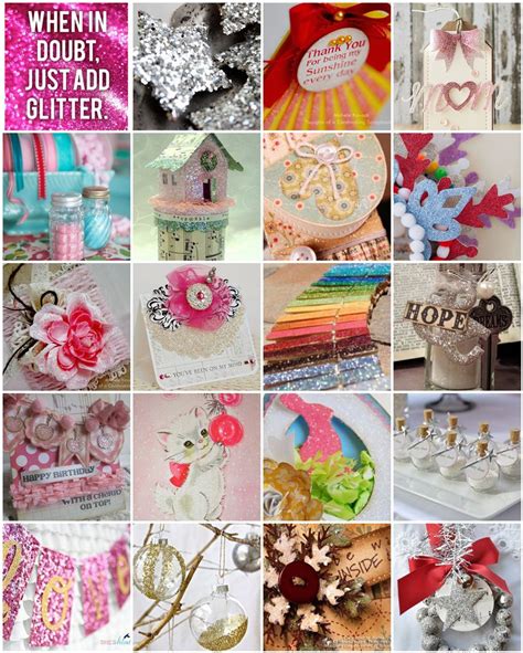 Just Add Glitter Paper Craft Projects Using Glitter