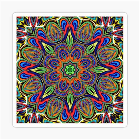 Symmetry 1019 Mandala Inspired Creation Sticker By Mandala Hub
