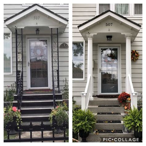 Before And After Our Front Porch Redo Front Porch Outdoor Decor Porch