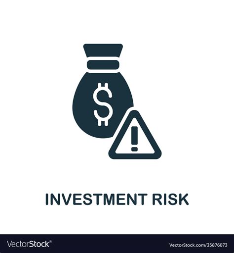 Investment Risk Icon Simple Element From Vector Image