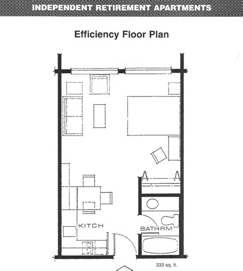 Tacoma Lutheran Retirement Community Apartment Floor Plans Floor