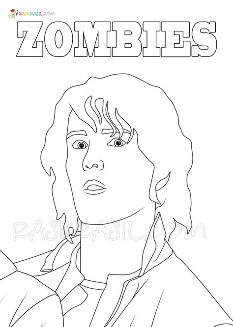 disney zombies  printable coloring pages gallery