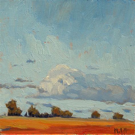 Heidi Malott Original Paintings Impressionist Landscape Autumn Sky Oil