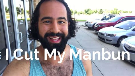 I Cut Off My Manbun Pantene Hair Donation Youtube