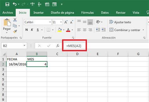 El Poder De Excel FunciÓn Mes En Excel