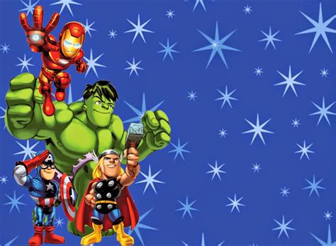 Los Vengadores Invitaciones Para Imprimir Gratis Baby Avengers