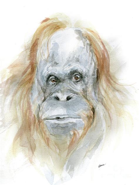 Big Ape Painting By Ang El Fine Art America
