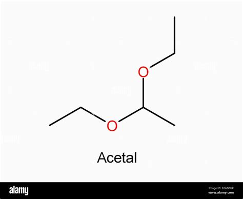 Acetal Functional Group Chemical Formula Isolated On White Background