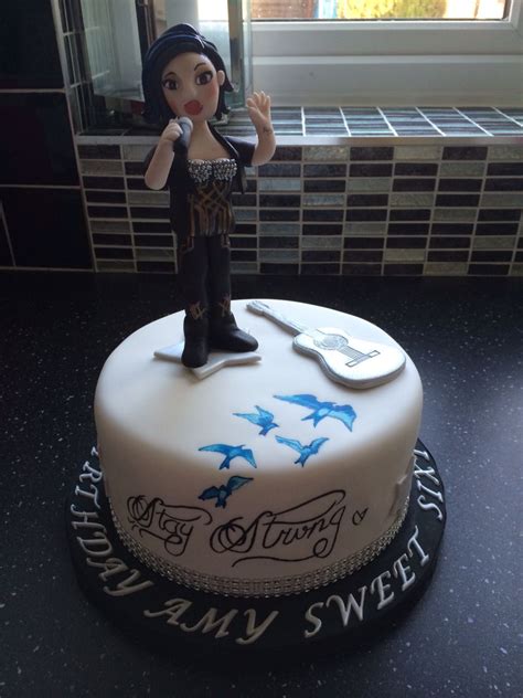 Demi Lovato Birthday Cake With Hand Modelled Sugar Demi And Hand