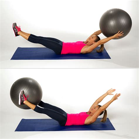 Ball Pass 25 Ab Toning Moves No Crunches Required POPSUGAR Fitness