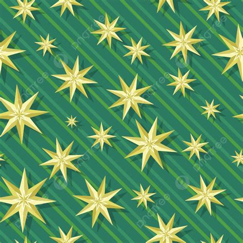 Eight Pointed Star Vector Seamless Pattern Background Surface Design