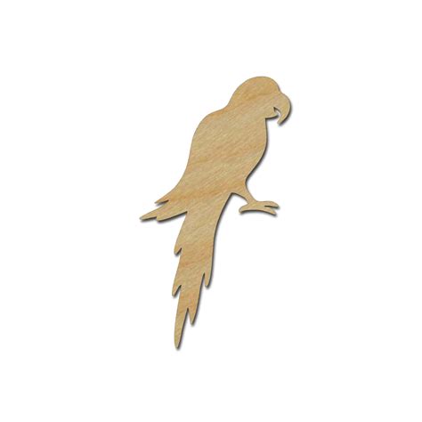 Parrot Unfinished Wood Craft Cut Outs Bird Shapes Variety of Sizes ...