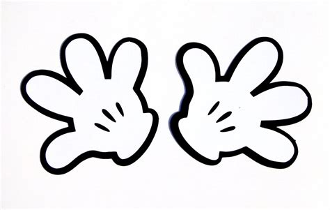 Minnie Mouse Hands Mickey Mouse Gloves Mickey Mouse Silhouette