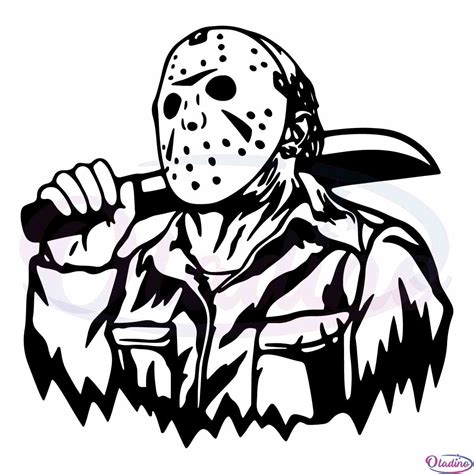 Jason Voorhees Mask Svg Halloween Horror Movie Tshirt