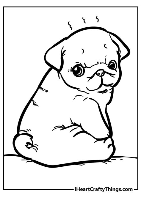 Very Cute Puppies Coloring Pages