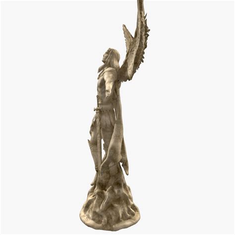 Angel Statue 3d Model 20 Obj Ma Fbx Free3d