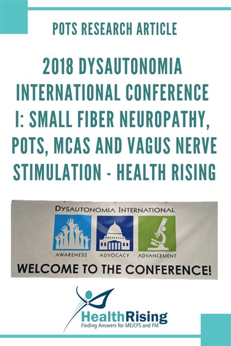 Dysautonomia International Conference I Small Fiber Neuropathy Pots Mcas And Vagus Nerve