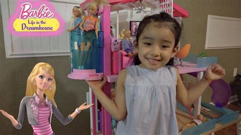 barbie dream house tour playing with barbies youtube