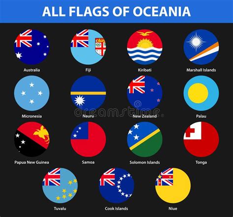 All Flags Of The World In Alphabetical Order Stock Vector