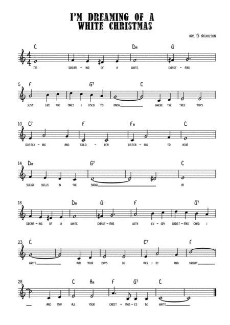 Sheet music cc is a site for those who wants to access popular sheet music easily, letting them download the sheet it's completely free to download and try the listed sheet music, but you have to delete the files after 24 hours of trial. (I'm Dreaming Of A) White Christmas By Irving Berlin ...
