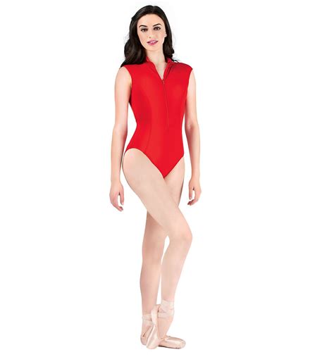 womens zip front compression tank leotard with lace back leotards tank leotard lace back