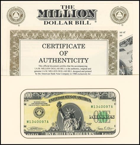 What Does A Real One Million Dollar Bill Look Like Webphotos Org