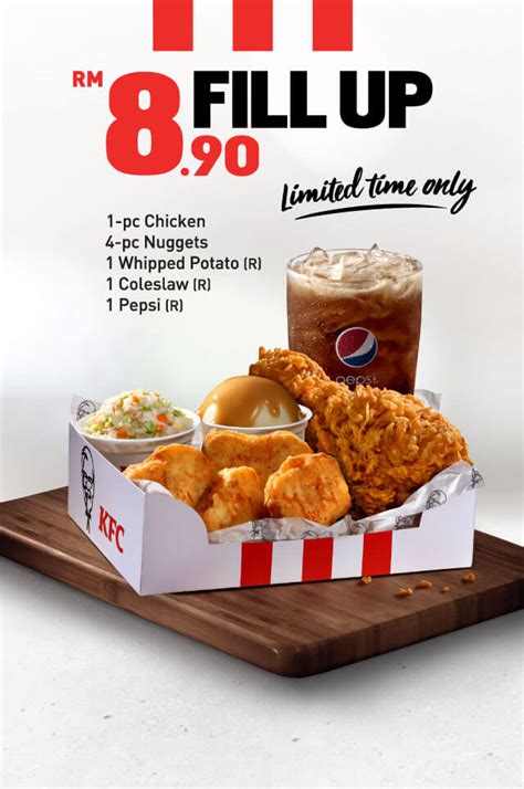 Operations hours for breakfast vary by location. KFC Fill Up | KFC Malaysia