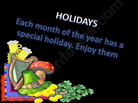 Esl English Powerpoints Holidays