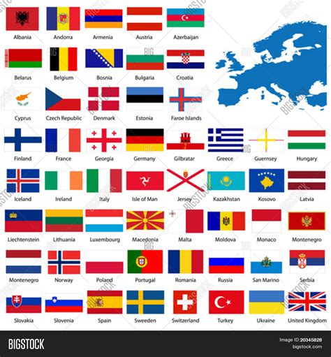 Official List All European Country Vector And Photo Bigstock