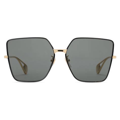 gucci square frame sunglasses gold gucci eyewear avvenice