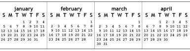 Keyboard & monitor calendar strips. 2016-2017 FREE Printable Monitor Calendar Strips ...