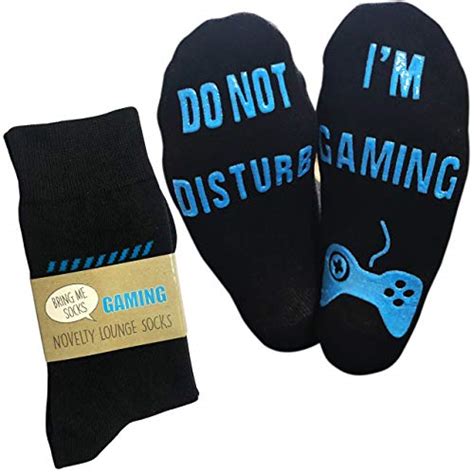 Do Not Disturb Im Gaming Funny Socks Great Novelty T For Gamers Who Have Everything