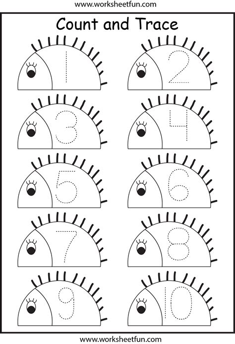 Print activities has thousands of preschool printables and worksheets for kids. Number Tracing - 1 Worksheet / FREE Printable Worksheets ...