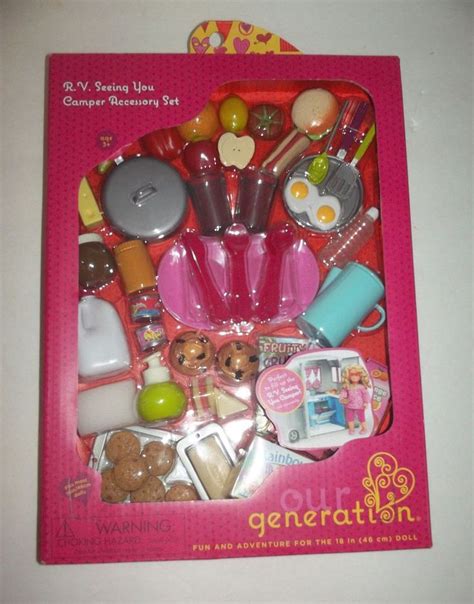 Our Generation Rv Seeing You Camper Accessory Set New Camping Girl Doll American Our