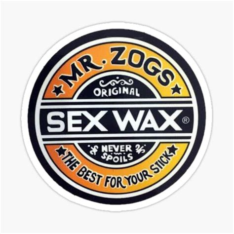 Uk Seller Mr Zogs Sex Wax Large Sticker Accessories Surfing