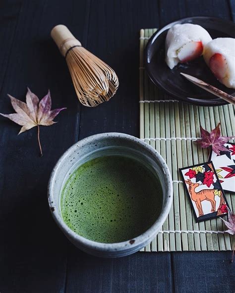 ᴍᴏᴜ 🐑 ㇺ− On Instagram Foamy Matcha And Japanese Rice Cake🍁