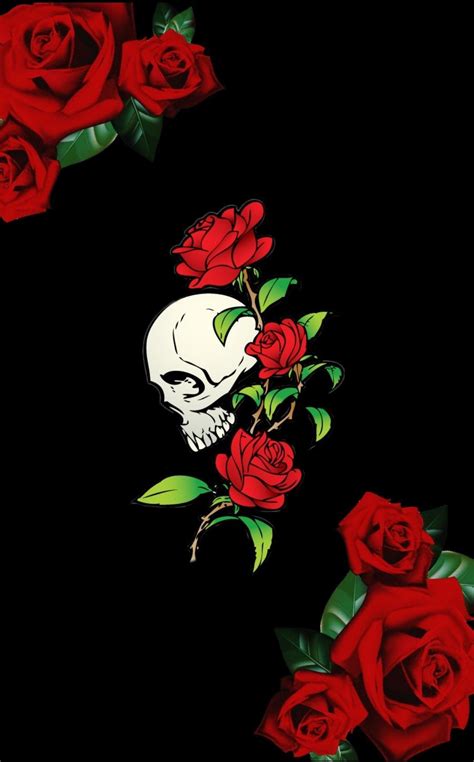 Aggregate More Than 55 Rose And Skull Wallpaper Super Hot In Cdgdbentre